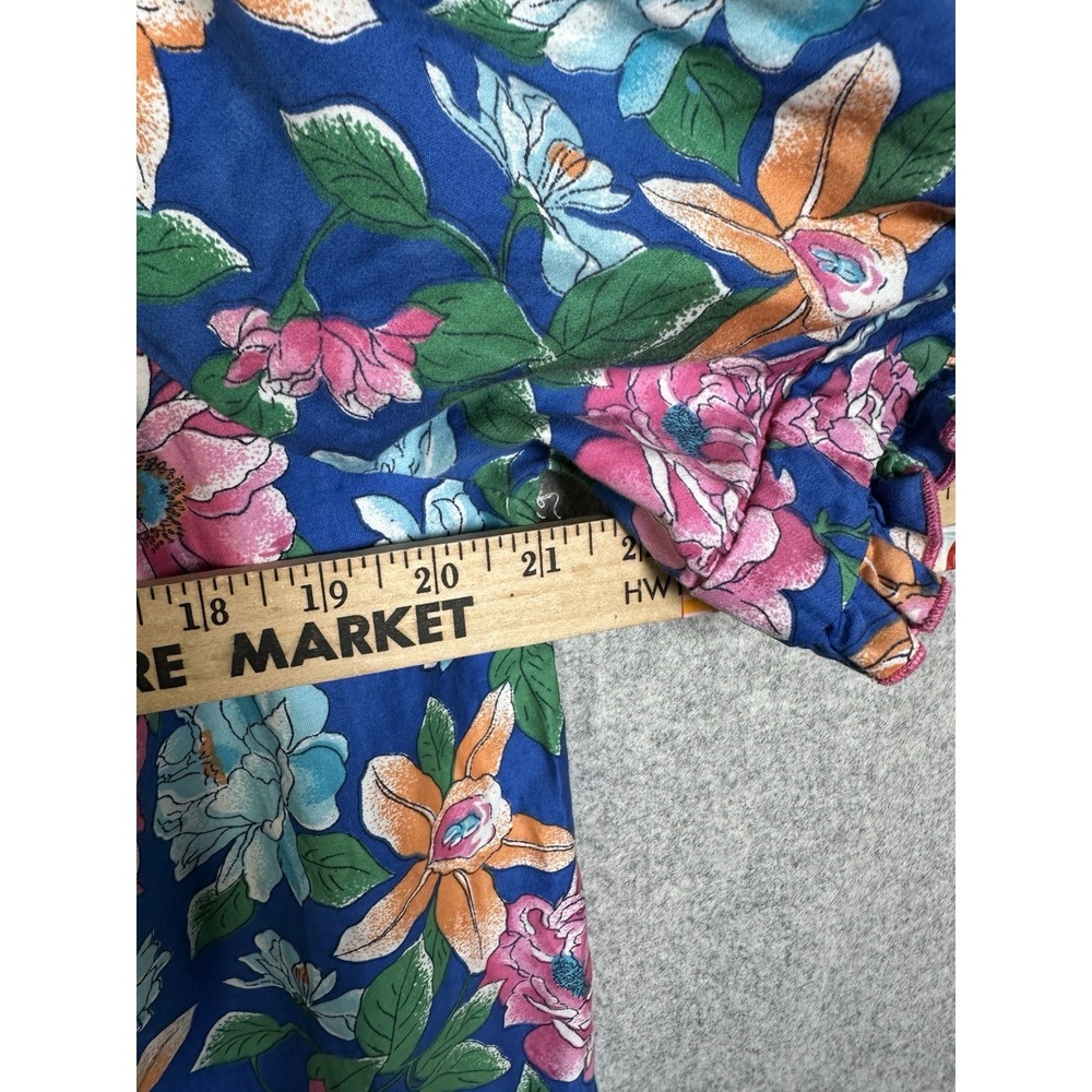 Vintage Carriage Court Woman Floral Print Nightgown Short Sleeve M 12-14 Cotton - Picture 8 of 14